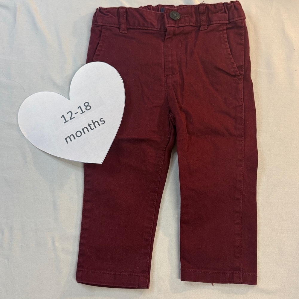 The Children's Place Maroon Casual Pants